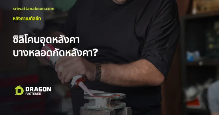 ซิลิโคนอุดหลังคาเมทัลชีท บางชนิดกัดผิวเคลือบหลังคา