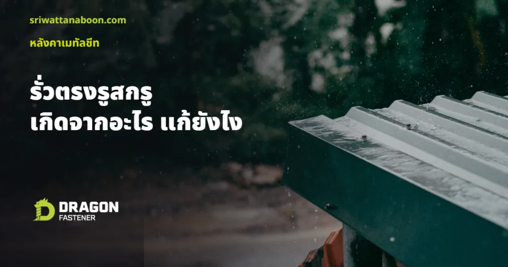 หลังคาเมทัลชีทรั่วตรงรูสกรู เกิดจากอะไร แก้ยังไง
